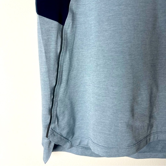 Lululemon Men’s Fast and Free Short Sleeve Running Shirt Light/Navy Blue. - Picture 4 of 5